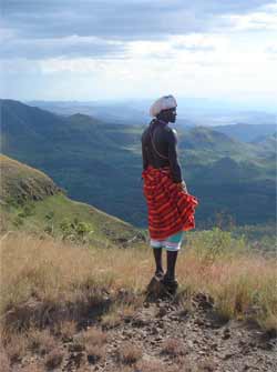 Ausblick über Kenias Berge